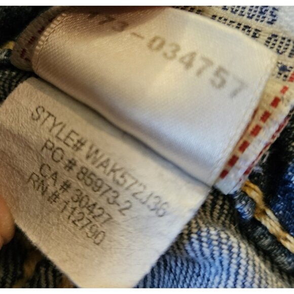 True Religion Jeans Women 29 Straight Leg Low Rise Denim Thick Stitch 29Wx33L - Picture 14 of 14